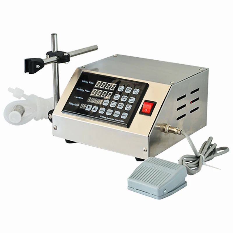 

GFK-160 Semi-Automatic Single-Head Nozzle Perfume Oil 3200ml Bottle Diaphragm Pump Filling Machine