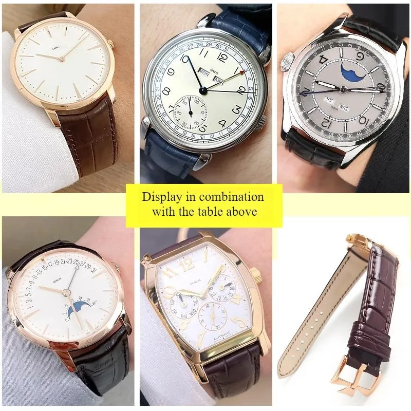 Leather watch strap FOR Vacheron Constantin alligator leather strap FIFTYSIX PATRIMONY TRADITIONNELLE leather strap
