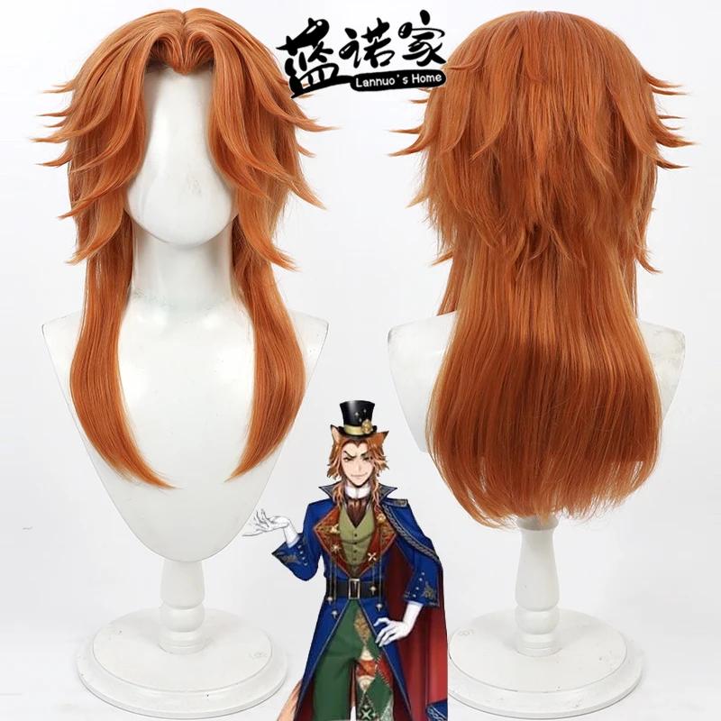 

Аниме Twisted Wonderland Fox Cos, парик для косплея, реквизит для Хэллоуина, карнавала, синтетические волосы, термостойкое волокно + шапочка для парика
