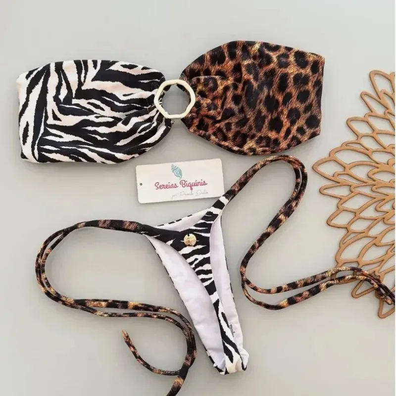 Nuevo Conjunto De Micro Bikini Sexy SóLido 2026, Traje De BañO De Dos Piezas Sin Tirantes Con Tanga, Ropa De BañO Para Mujer, Biquini, Traje De BañO Mujer-image