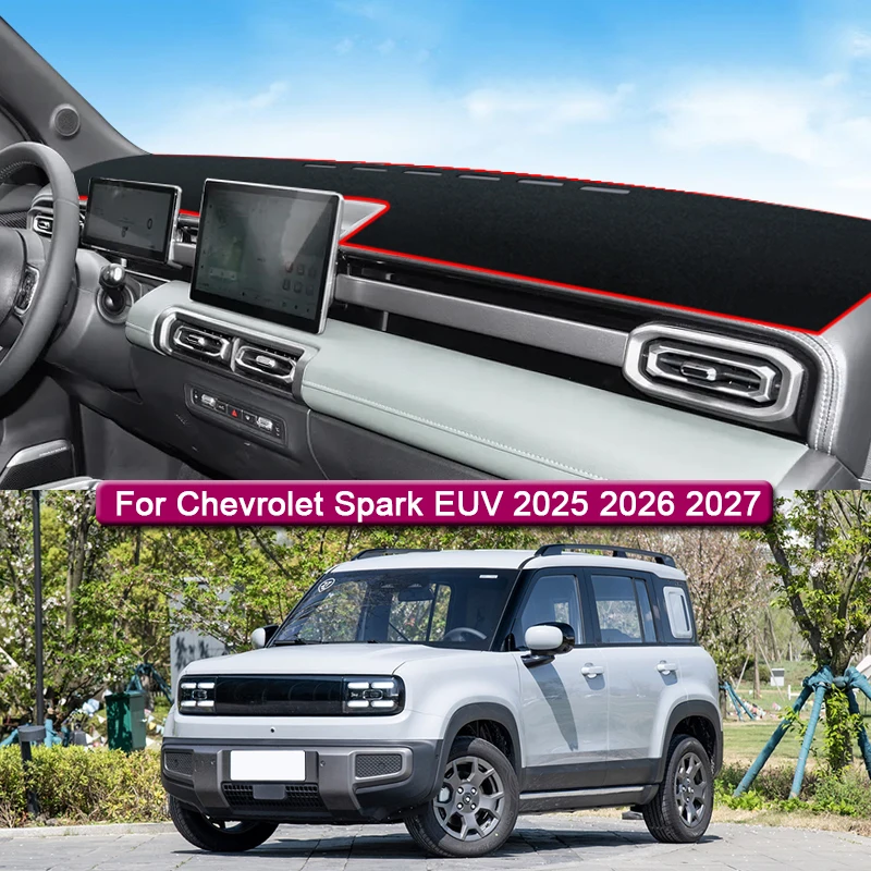 

Car Styling For Chevrolet Spark EUV 2025 2026 2027Car Dashboard Protective Mat Shade Cushion Pad Rose Carpet Mat Cover Accessory
