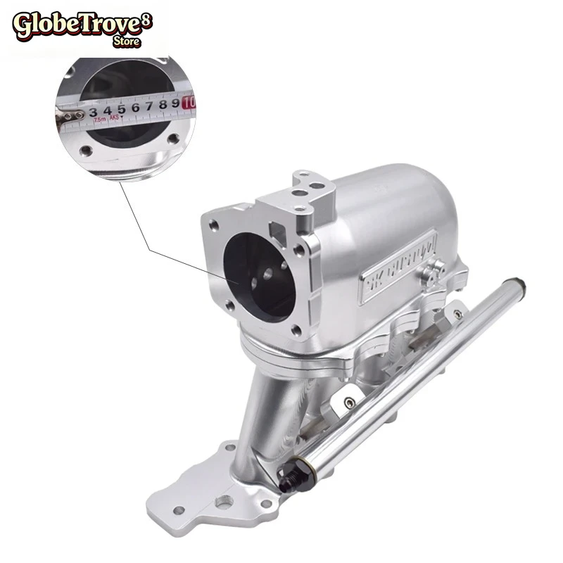 Sell Well 70mm Throttle Body Intake Manifold Aluminum CNC Intake Manifold For B16 Engine With Fuel Rail