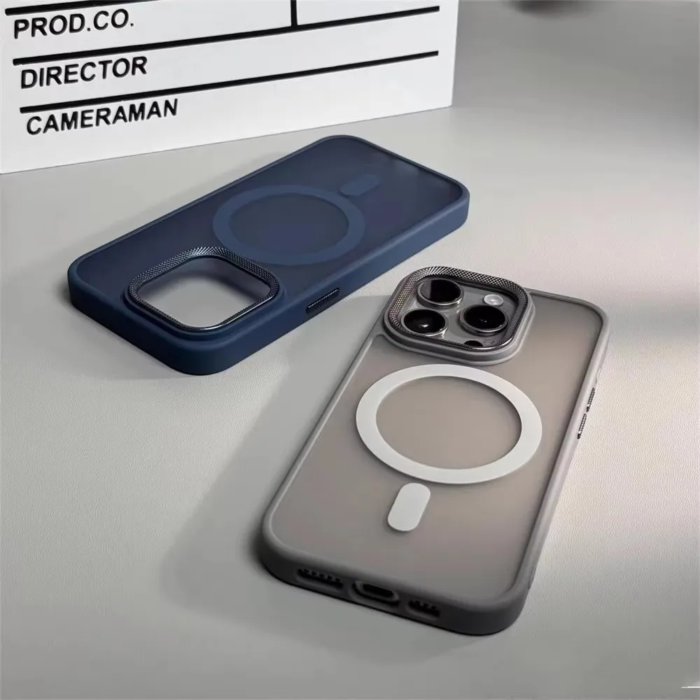 Luksusowe etui ochronne na aparat Spiricle do iPhone 15 16 Pro Max 16 Magsafe Etui do iPhone 14 12 11 13 17 Pro Max Matte Cover
