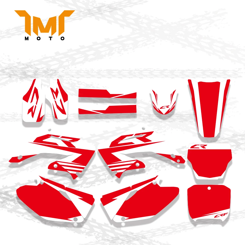 TMT GRAPHICS & BACKGROUNDS DECALS STICKERS Kits for Honda CR125 CR250 2002 2003 2004 2005 06 07 08 09 10 11 2012 CR 125 250