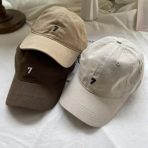Pure cotton soft top baseball cap men's and women's big head circumference casual and versatile summer hat alphabet sports hat tide