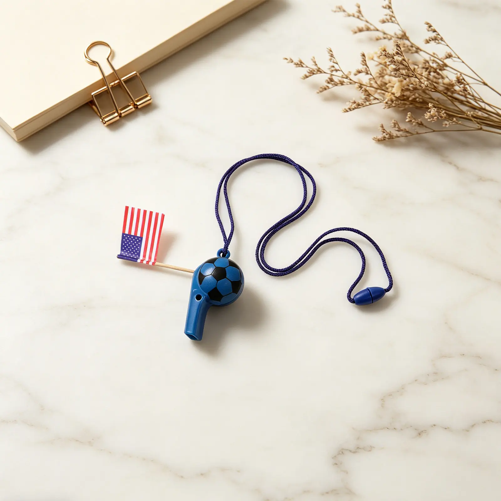 20Pcs Country Flag Soccer Whistle Loud Sports Whistle for Fans Stadium Crowd Coordination Travel Friendly Game Day Cheering Prop
