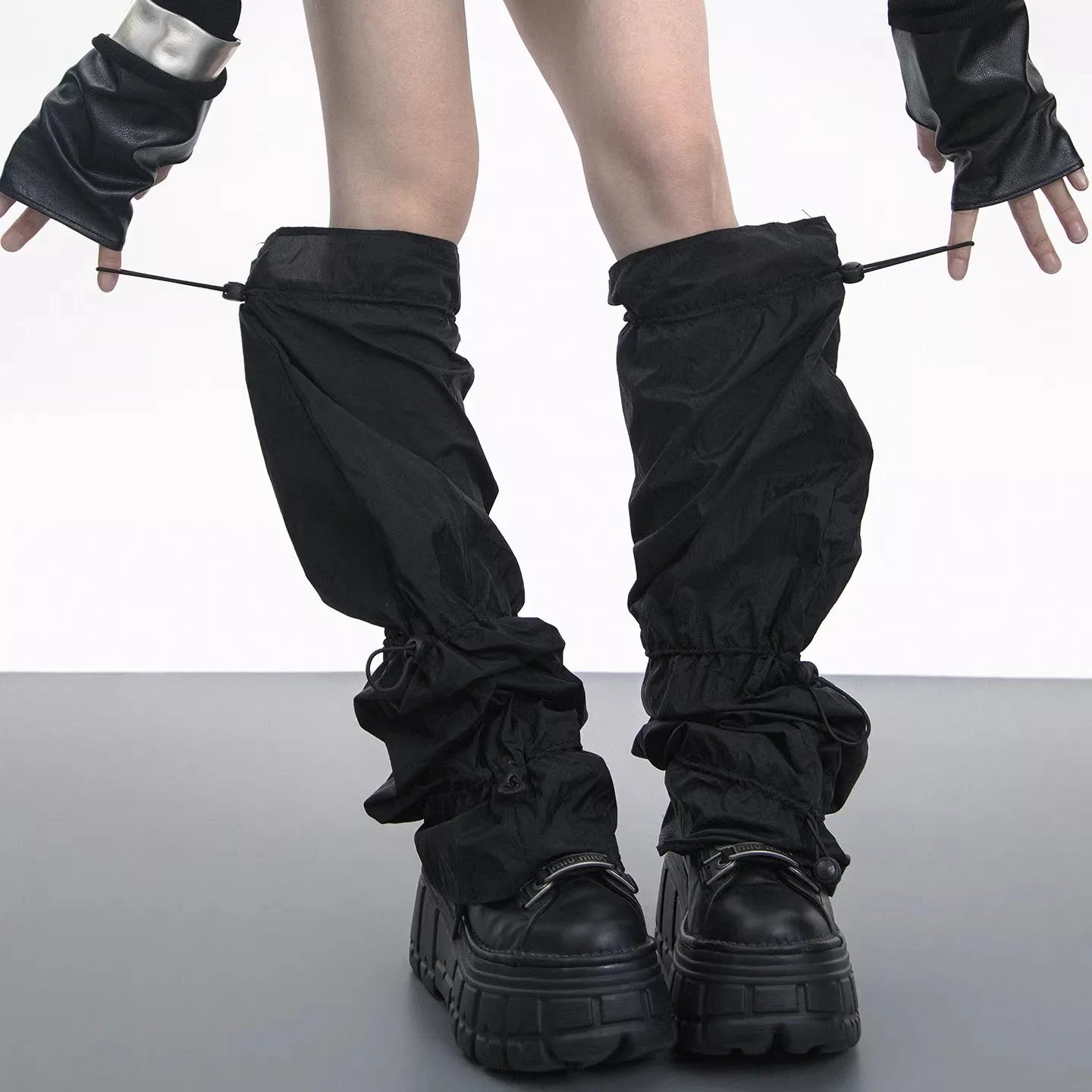 Women's Spring Summer Thin Leg Ankle Knee Sleeve Socks Over Knee Girls Fashion Dancing Punk Leggings Leg Warmer R2328