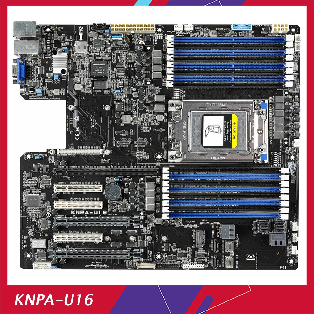 

Материнская плата рабочей станции для Asus KNPA-U16 поддерживает HDMI AMD AM4, 16 слотов, 2 ТБ ОЗУ