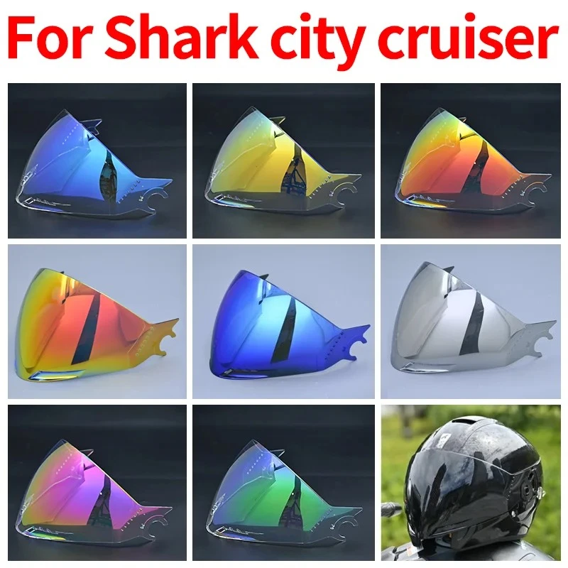 

1pcs Visor For Shark City Cruiser Replacement Lens Accessories Capacete Windshield visors goggles，Helmet Visor Replacement