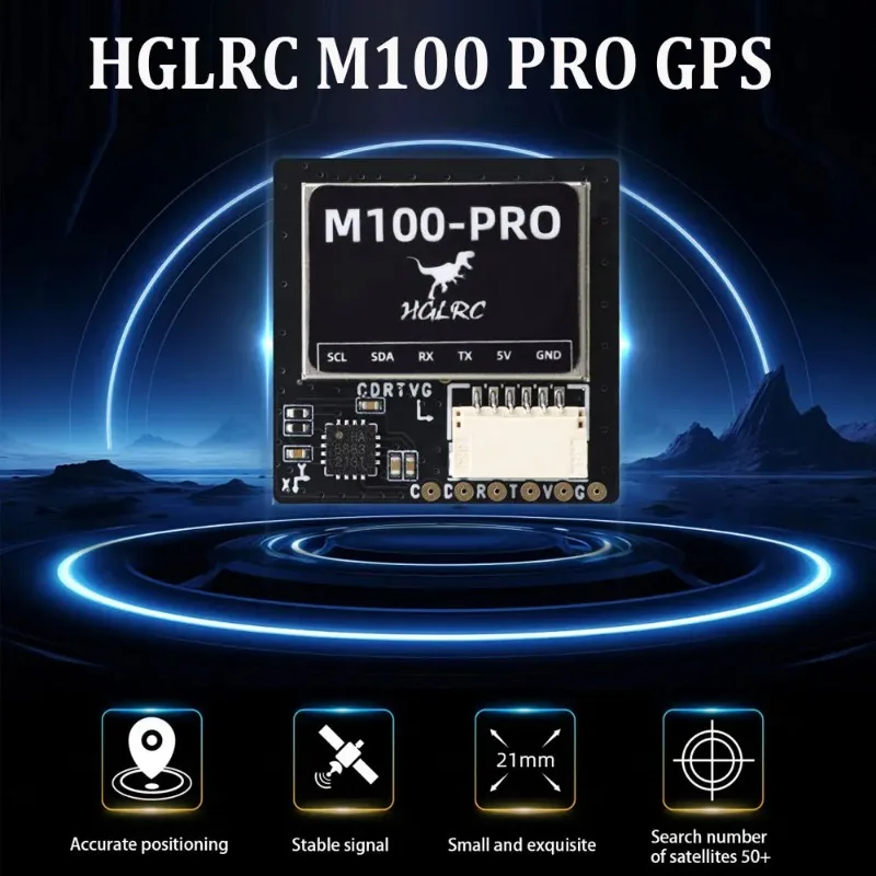 

HGLRC FPV GPS（M100-PRO）build-in Compass 10th Chip with failsafe auto RTH for betaflight Aroupilot inav for FPV Drones