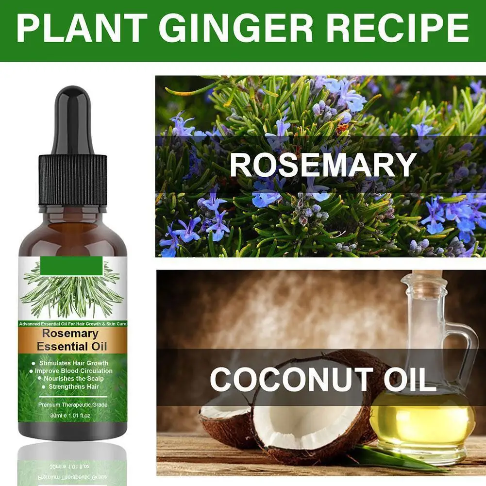 30ml Rosemary oil for hair growth Product, Growing Hair Essential Oil Beauty Hair Care, Prevent Hair Loss Oil Serum