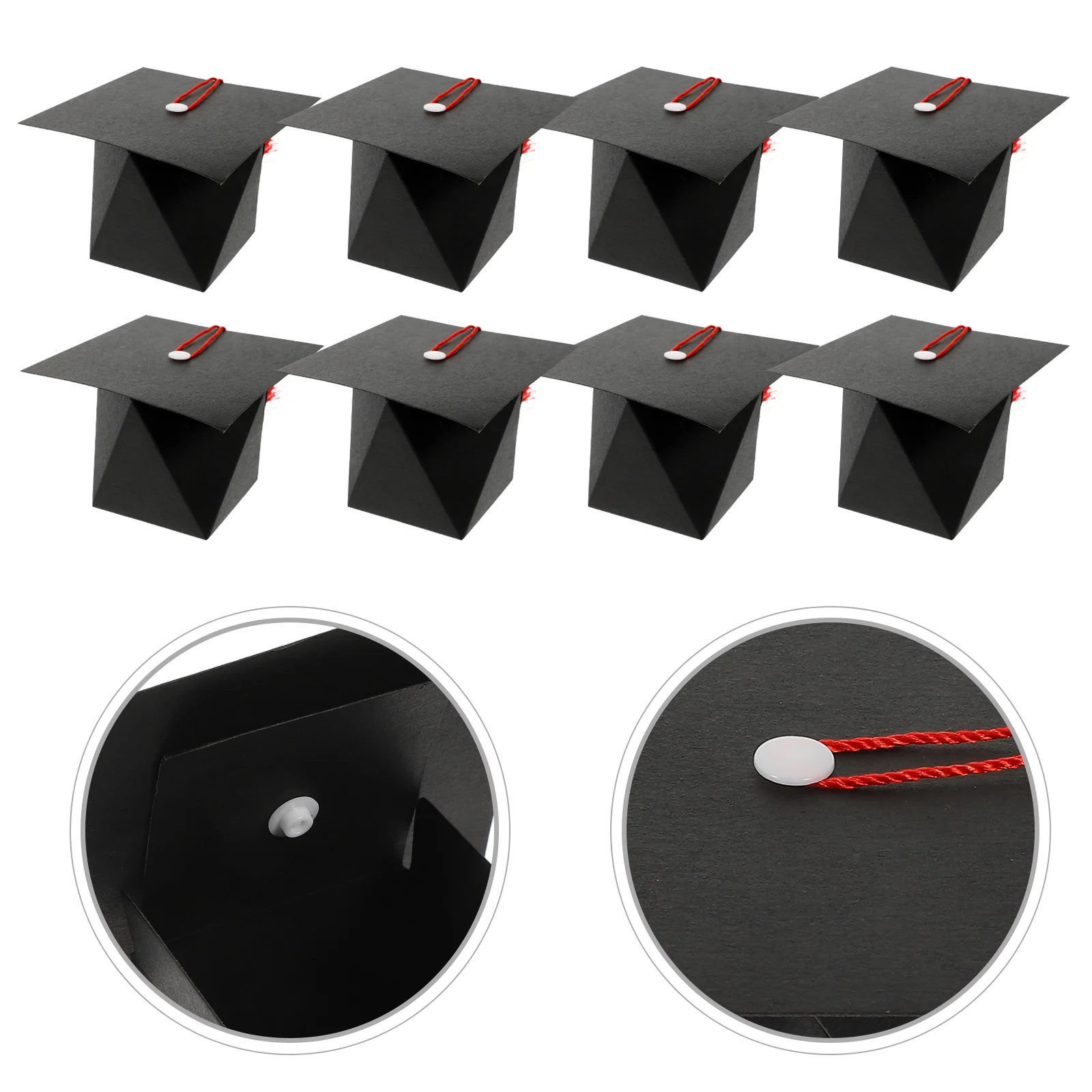 

Graduation Cap Decorations Kit Mini Caps Bachelor Hat Packing Box Delicate Candy Case Container Party Holder Boxes