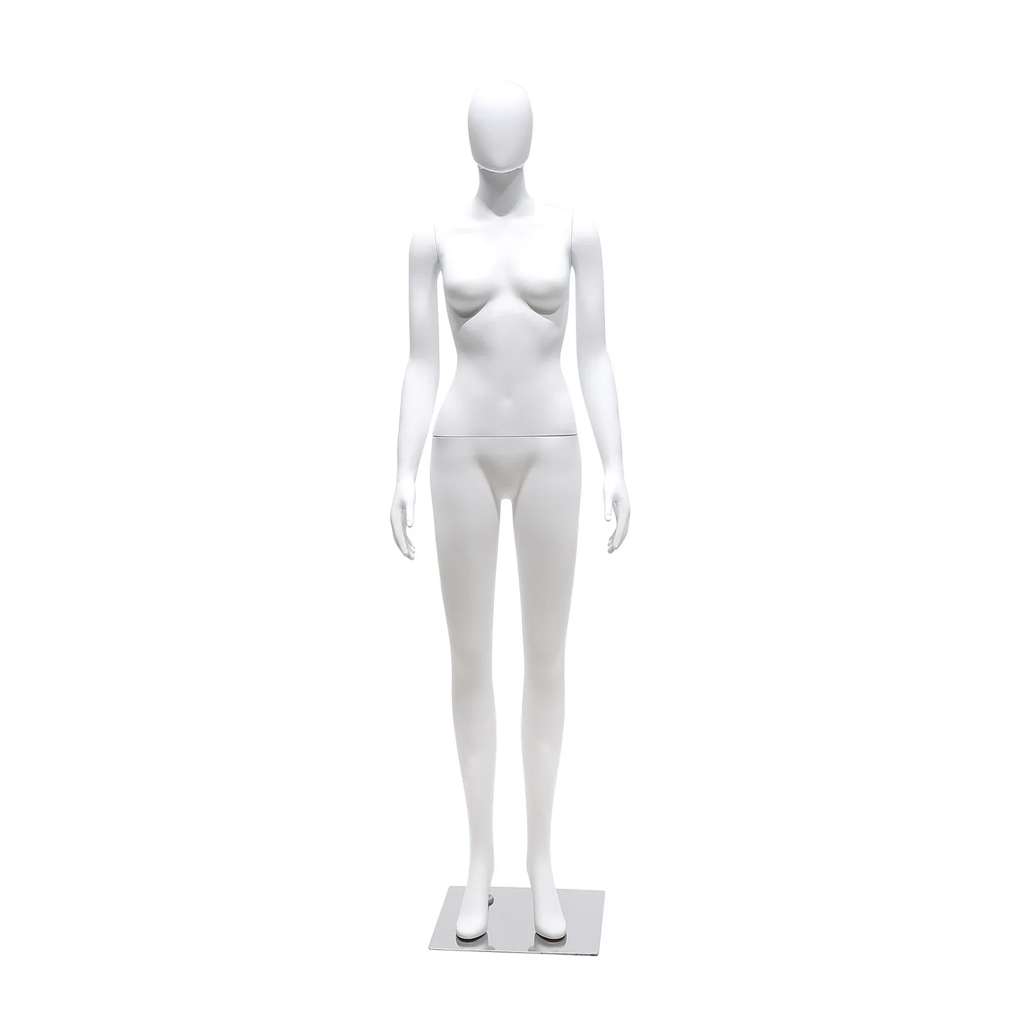 Full-body display stand for fashion store window fake human women's model props, realistic small bust model display stand
