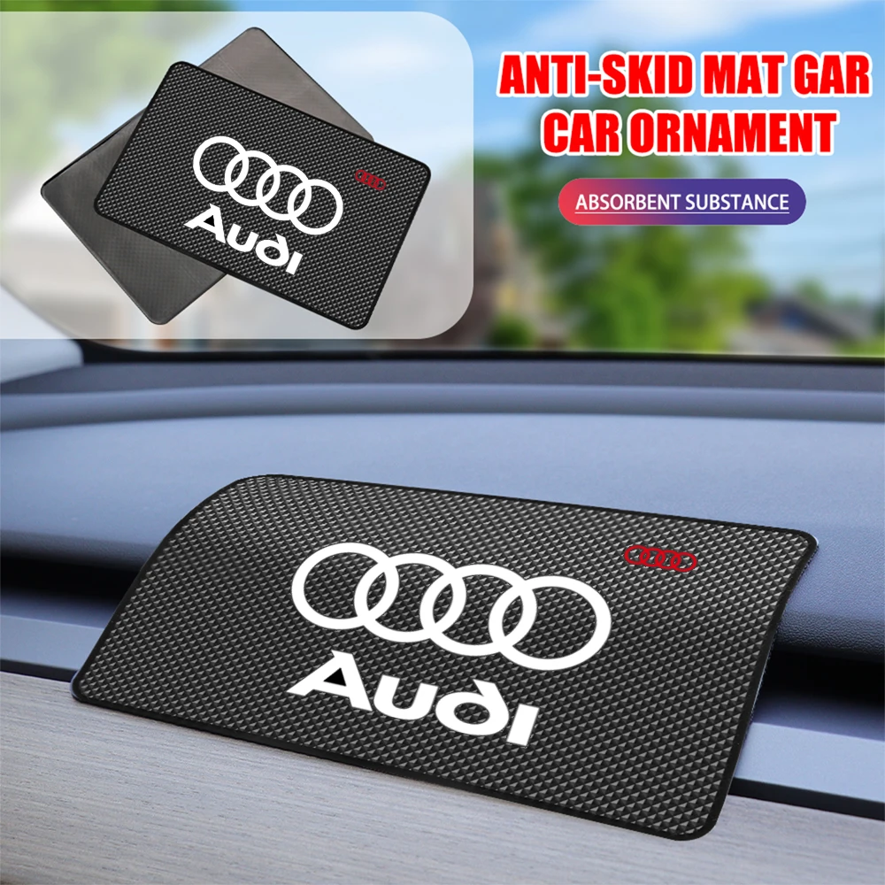 Image of 1 Stück Auto-Armaturenbrett Anti-Rutsch-Matte Silikonmatte für Audi Sline TT A1 A2 A3 A4 A5 A6 A7 A8 8P B6 Q3 Q5 Ventilkern-Zubehör