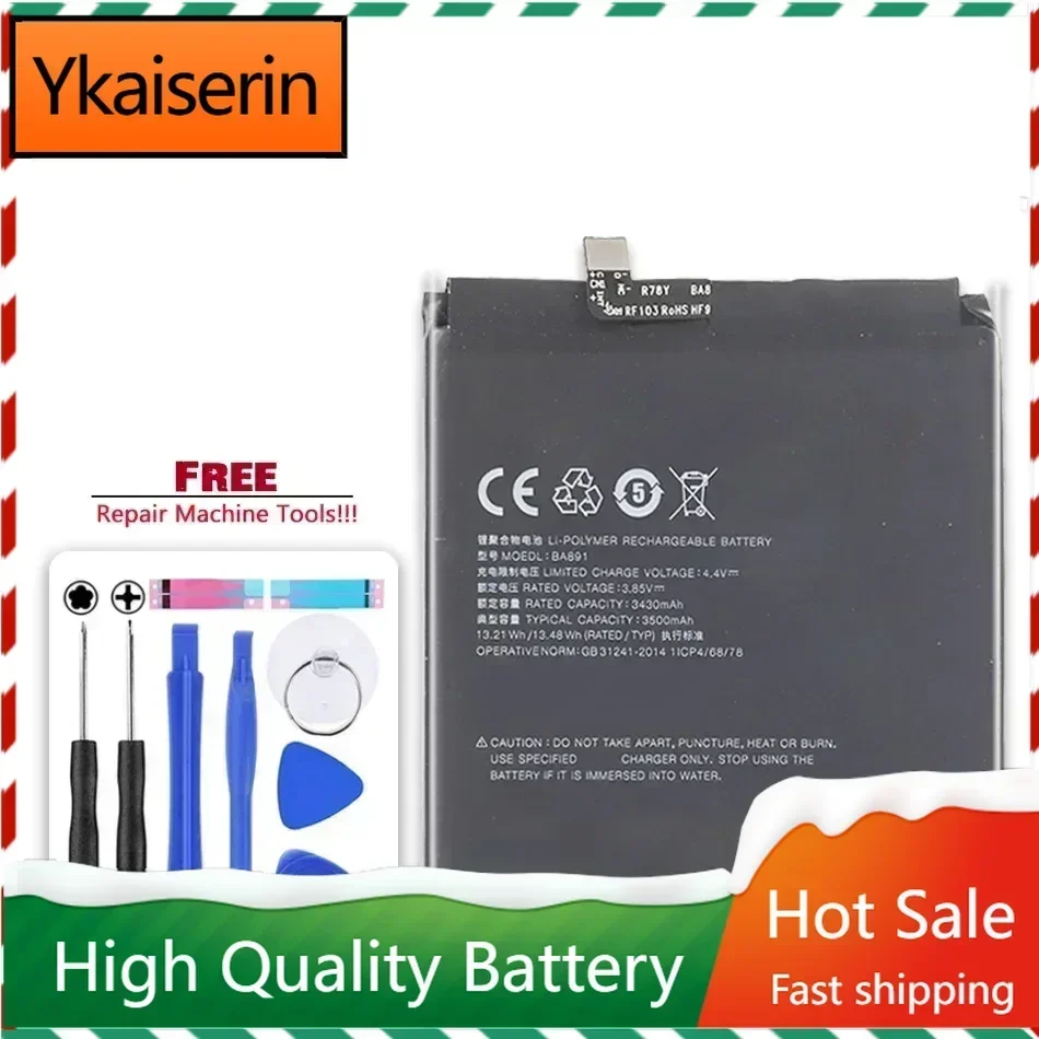 

BA891 Smart Mobile Phone Battery for Meizu 15 Plus 15+ MeiLan 15Plus M891Q M891H Replacement Battery Batteries + Track NO