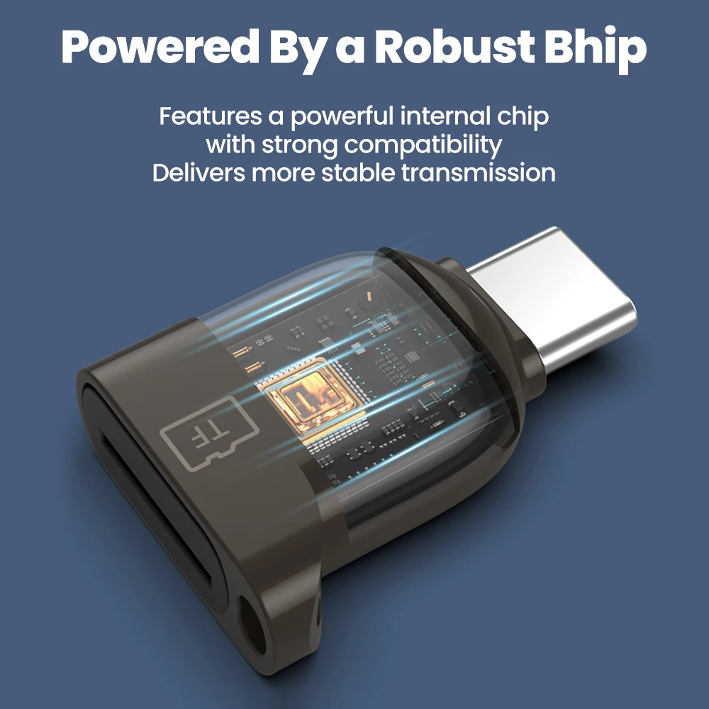 Type C Card Reader Micro SD TF Memory Card Reader Portable 3.0 High-speed Transmission USB-C Cardreader For Mobile Phones Laptop - náhled 6