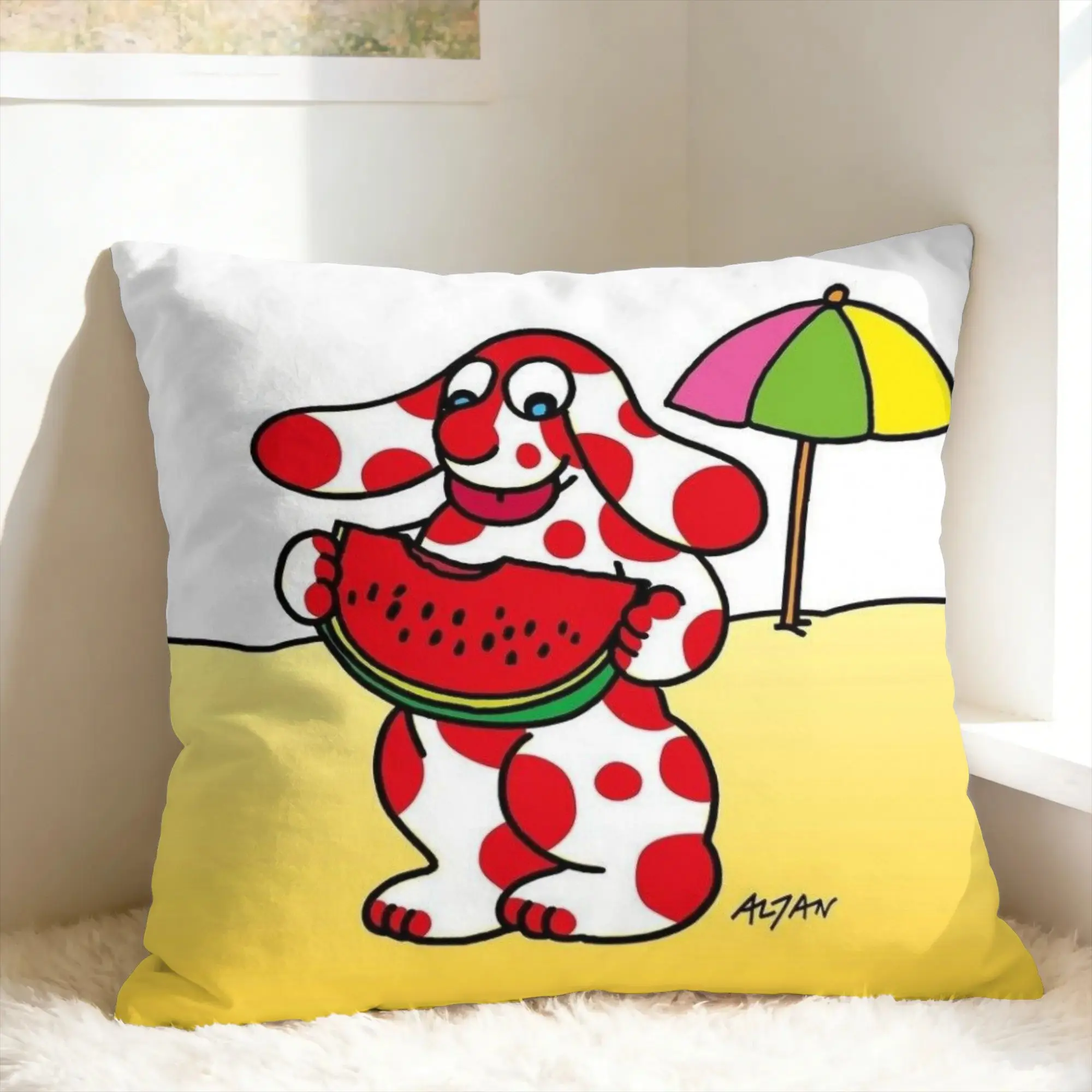 Pillow Case Cartoon La Pimpa Square  Pillow Cover For Wedding Party Home Decor Kawaii Pillowcases
