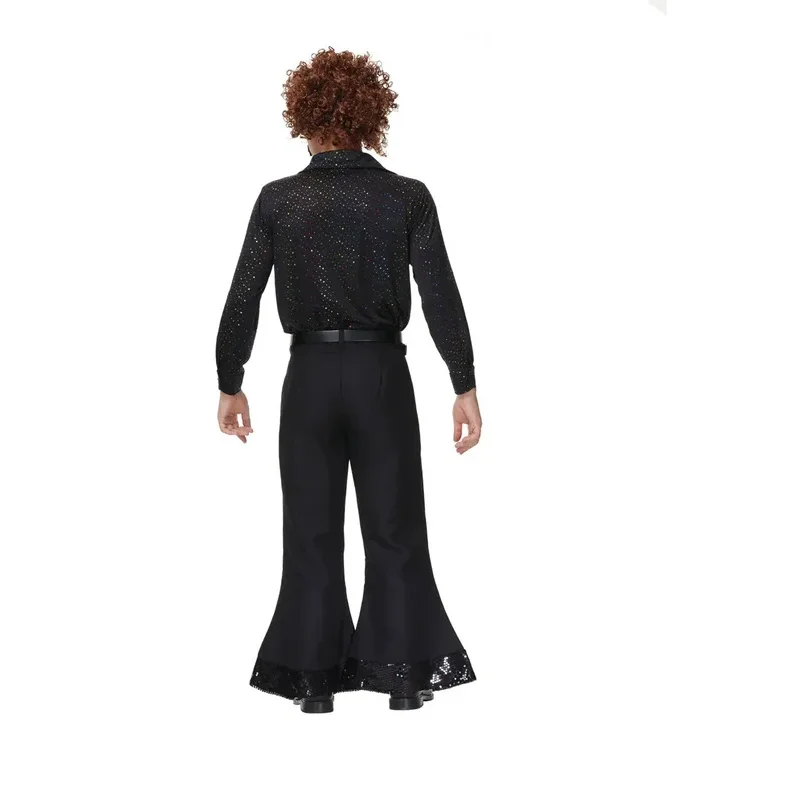 70's Disco Couple Costume Halloween Cosplay Costumes Vintage 80's Hippies Costume Men Women Music Festival Party Outfits