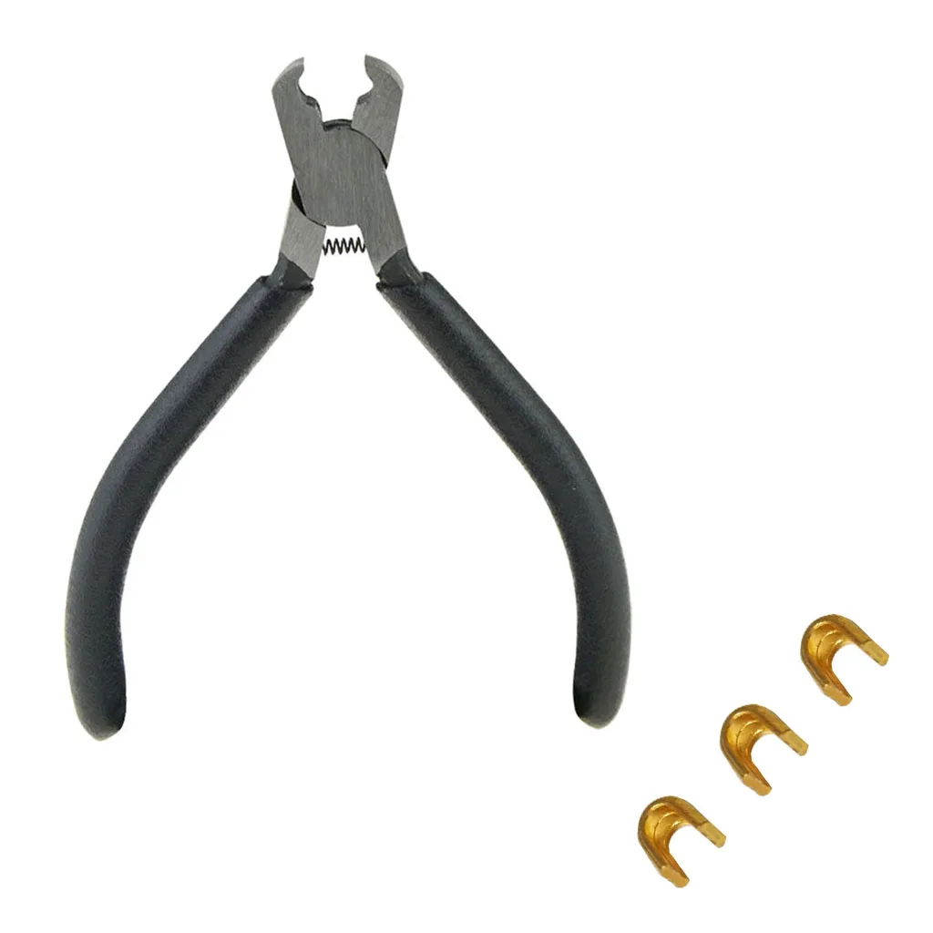 Nocking Points Plier with 3 Pieces Copper Bowstring Nock Buckle Clip