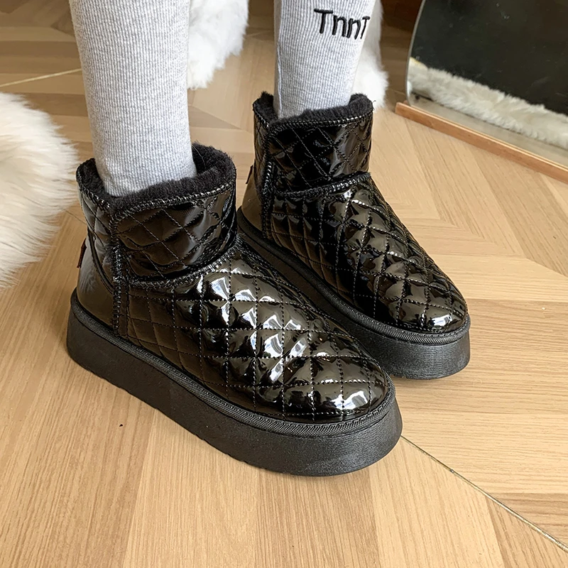 New 2024 Women\'s Snow Boots Winter Warm Plush Boots Women\'s Winter Casual Shoes Women\'s Ankle Fashion Boots Platform Shoes