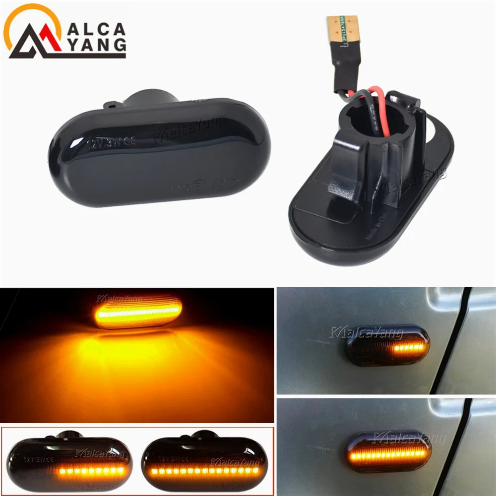 For Nissan PRIMASTAR Opel VIVARO Renault MEGANE ercedes-benz Smart Dacia Dynamic LED Blinker Side Marker Turn Signal Light Lamp