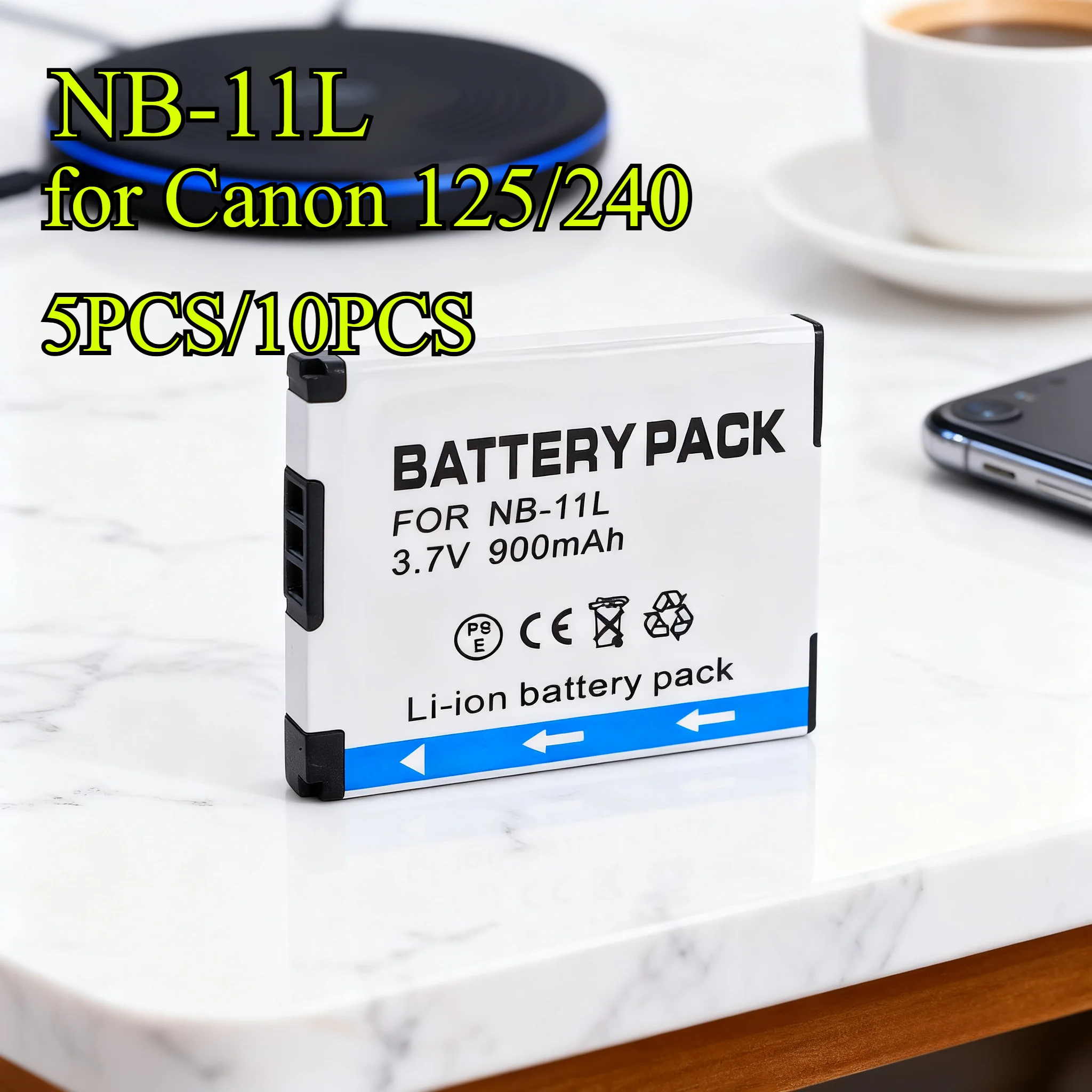 

5 шт./10 шт. 900 мАч NB-11LH/NB-11L сменный аккумулятор для Canon 125/240/265/155/145/245 литий-ионный аккумулятор с быстрой зарядкой