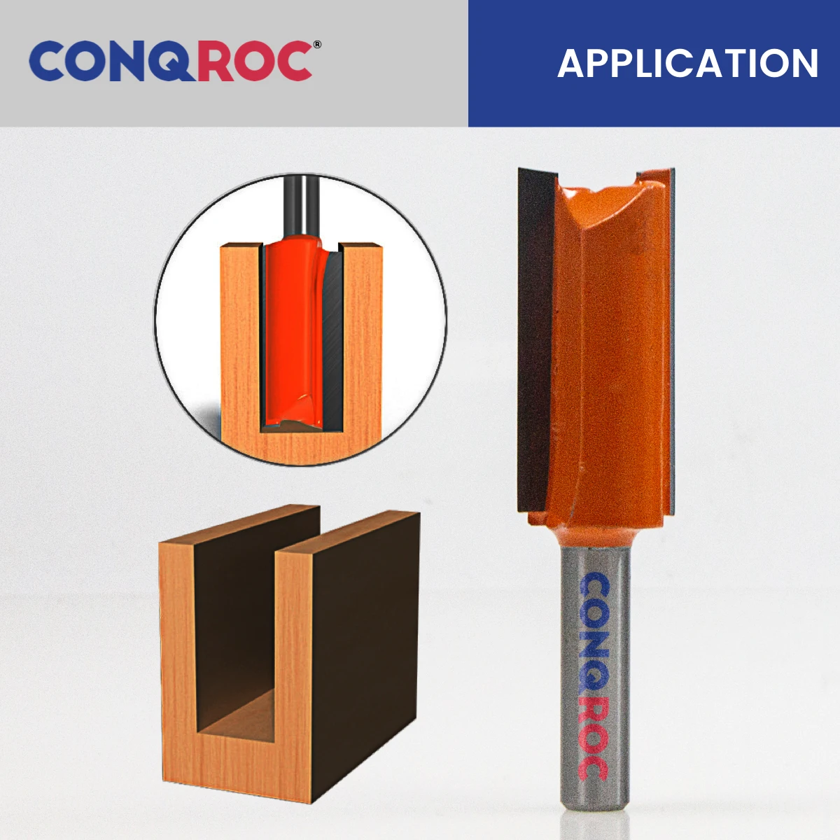 8mm Shank Double-Flute Long Straight Router Bit 4-Option Diameter-14 | 16 | 18 | 22mm Tungsten Carbide Wood Milling Cutter