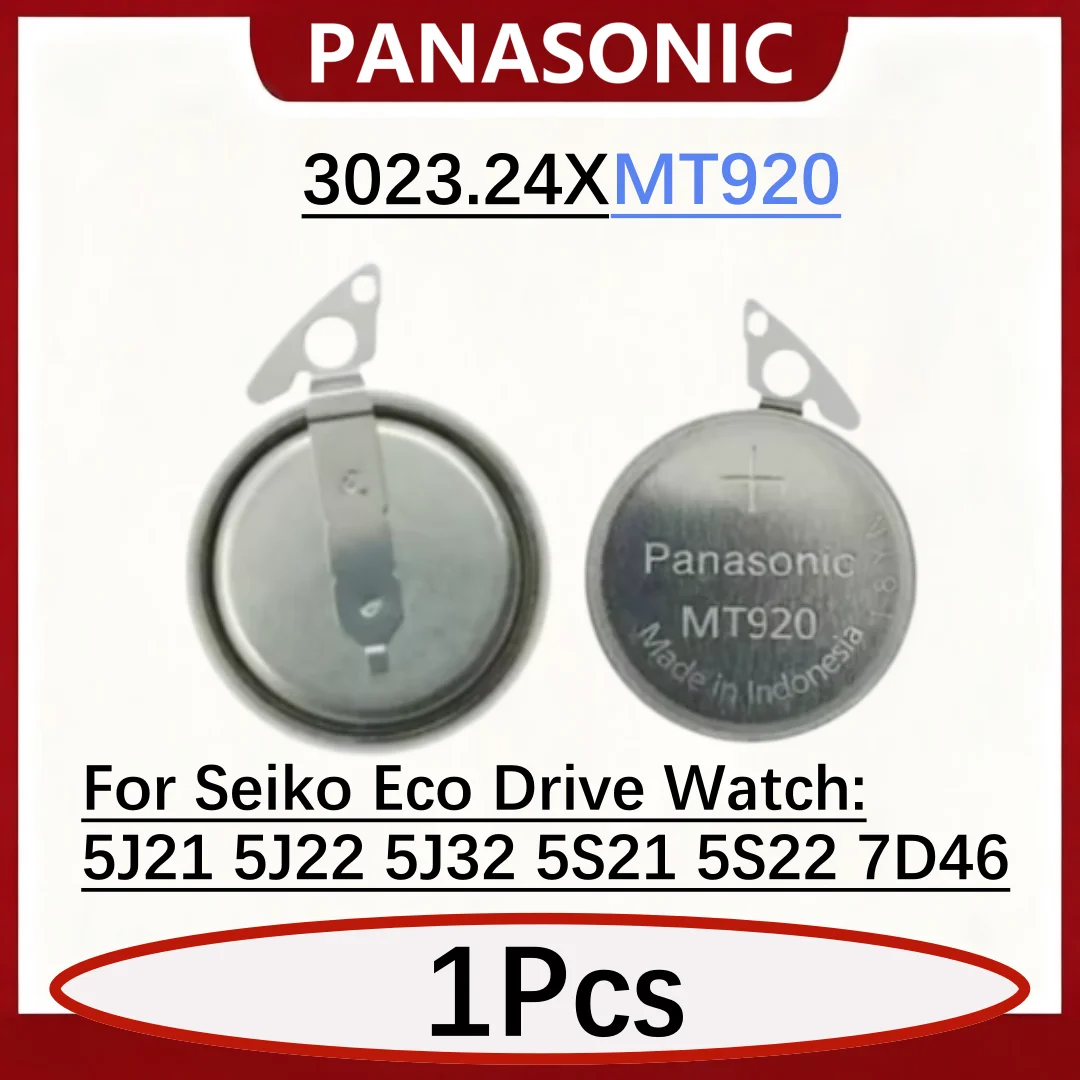 1pcs/lot 3023 24X MT920 3023.24X Seiko Watch Kinetic Energy Rechargeable Battery capacitor SEIKO 5J21 5J22 5J32 5S21 5S22 7D46