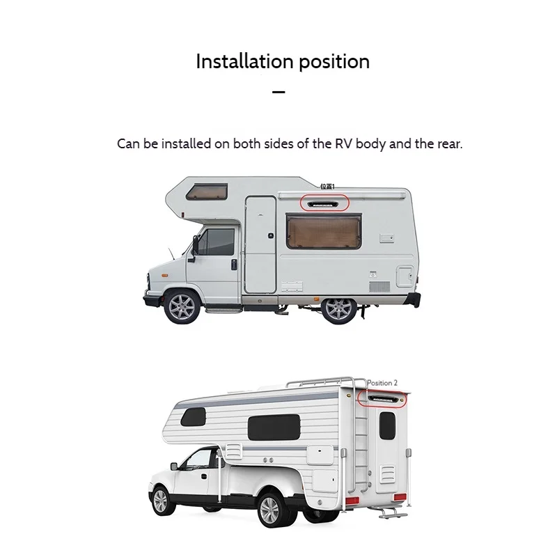 12 فولت/24 فولت RV إضاءة LED خارجية ضوء الشرفة ظلة ضوء شريط مقاوم للماء ضوء مقطورة معدات التخييم مصابيح الحائط