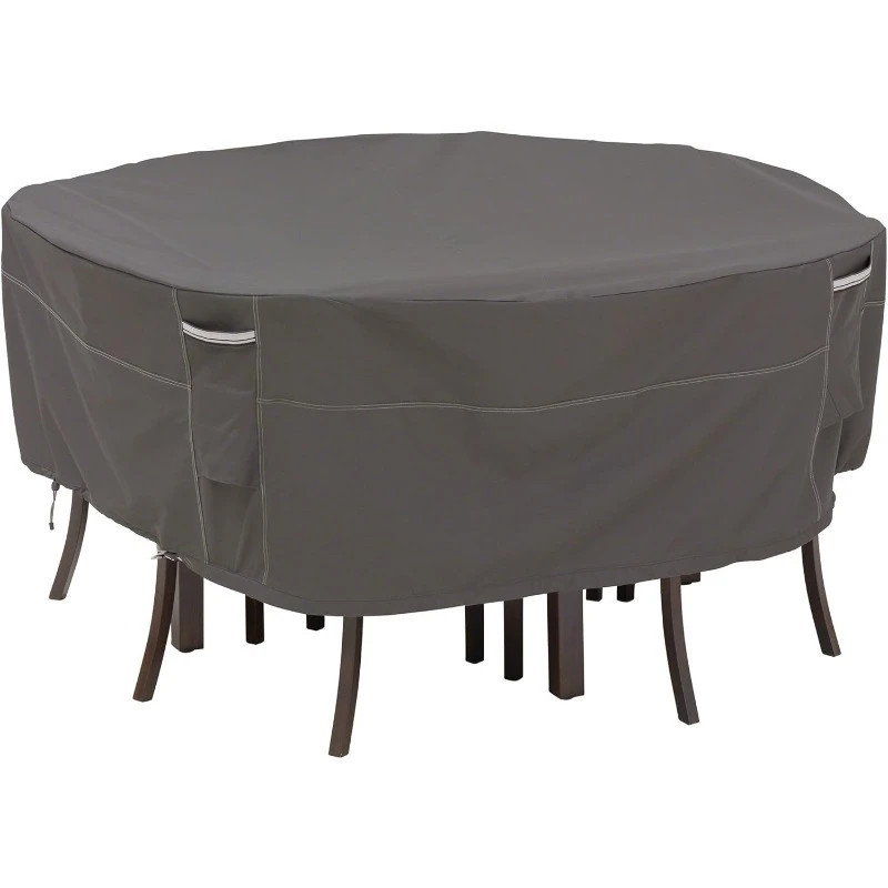 

Waterproof Round Patio Table & Chair Set Cover, Outdoor Dining General Purpose Furniture Covers with