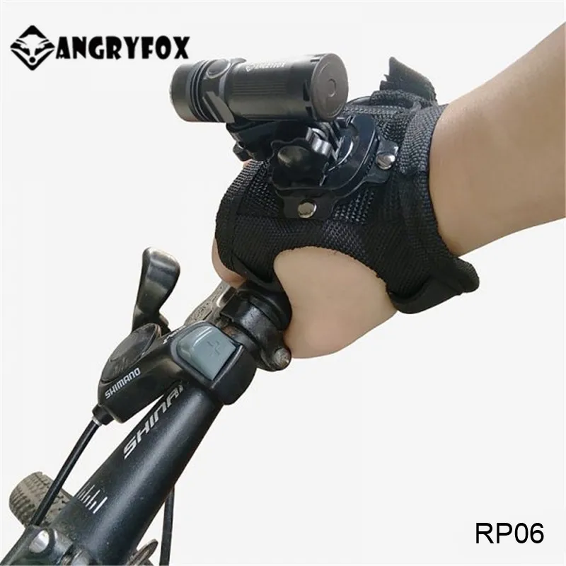 Angryfox RP06 Angle Adjustable Outdoor Riding Torch Lantern 16340 Battery LED Handheld Bike Light Small Sport Bicycle Flashlight