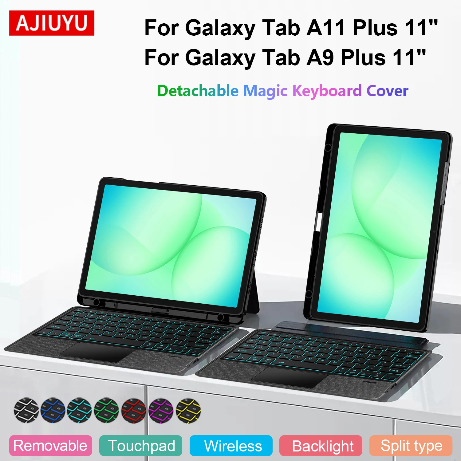 Smart Magic Keyboard Case With Touchpad For Samsung Galaxy Tab A11 Plus 2025 A11+ 11