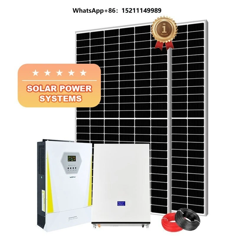 QX--1-10KW Grid Hybrid Solar Energy System Lithium Ion Battery 10KW 1000W Home Solar Panel Kit DIY 12V/24V/48V MPPT