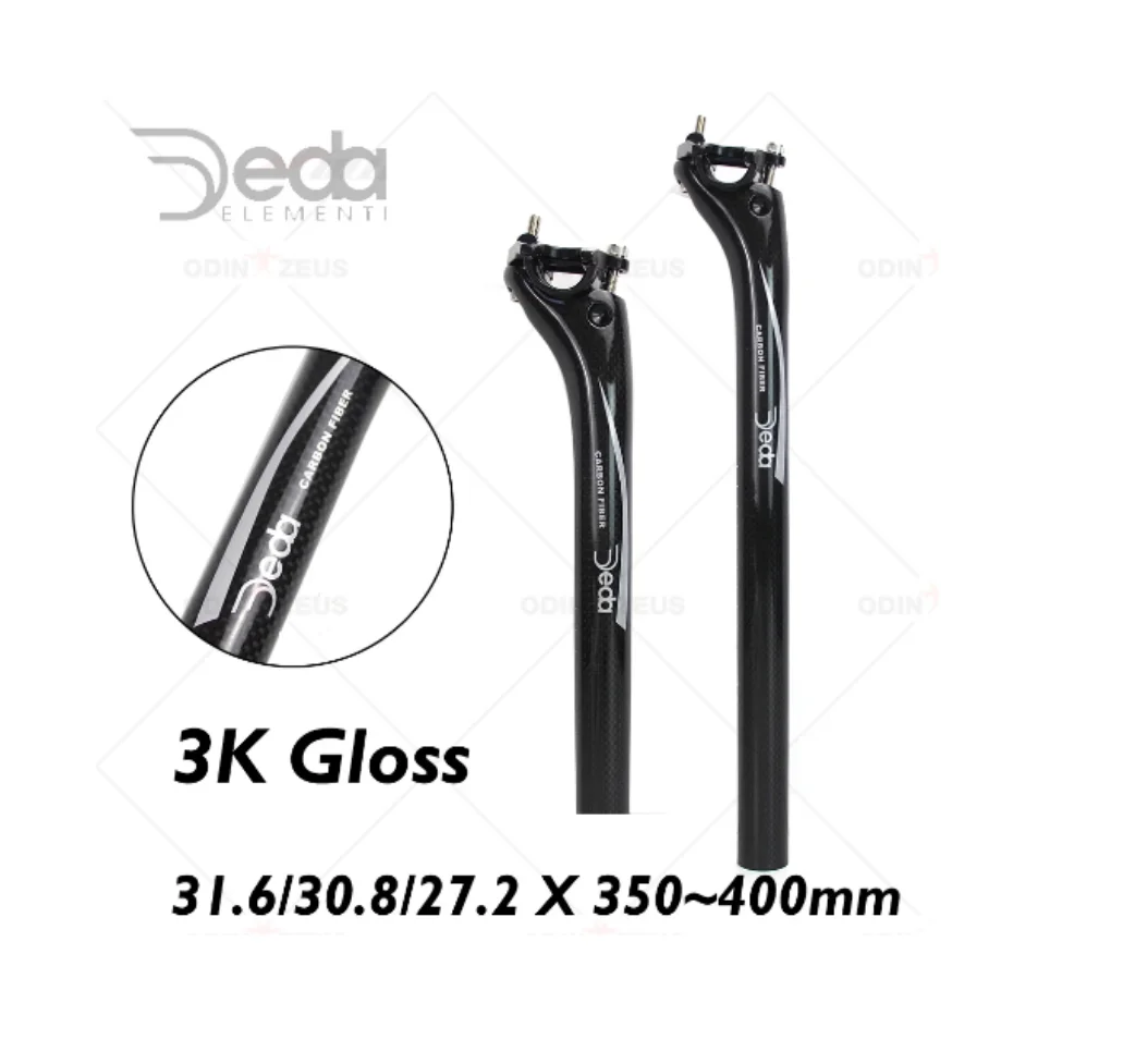 

Deda-Full Carbon Fiber Bicycle Seatpost, 3K Glossy Seatposts,Mountain and Road Bike, 27.2mm, 30.8mm, 31.6mm, 350mm, 400mm