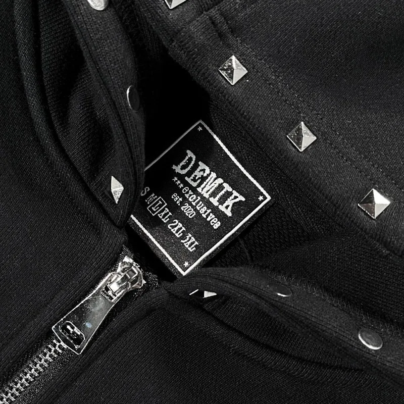 90er-Jahre-Vintage-Gothic-Kleidung, amerikanisches High-Street-Outfit, Patchwork-Sweatshirt mit Kapuze für Herren und Damen