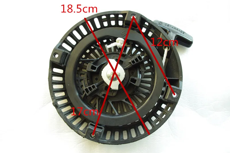 For Robin EX27 EX30 9.0HP engine motor pull start rewind spring rope handle EX27 EX30 Recoil Starter plastic cover metal ratchet