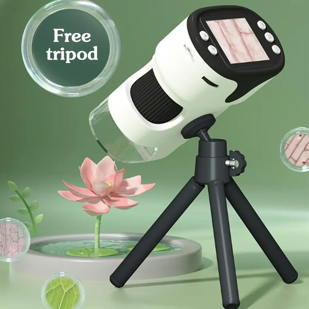 Handheld Microscope for Kids Rechargeable Digital Microscope for Boys and Girls Science Experiment Learning and Educational Toys