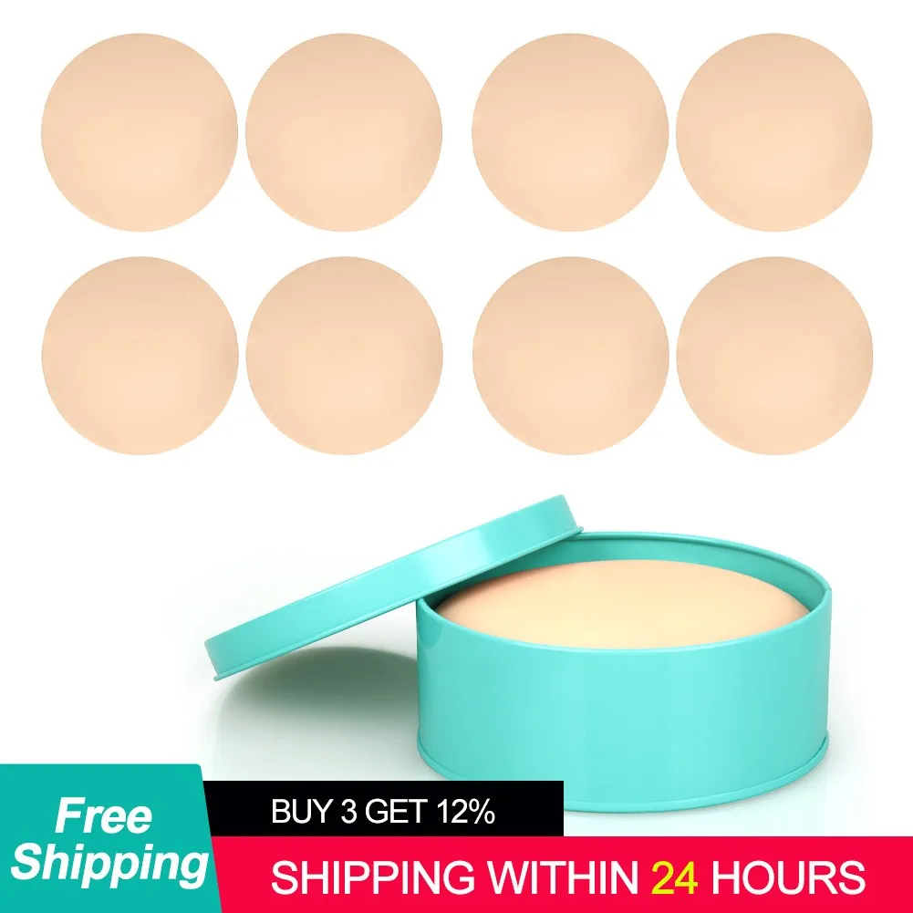 Reutilizável Invisible Silicone Nipple Cover, Peito auto-adesivo, Sutiã Peito, Pasties Pad, Adesivos, Elevador Acessórios, 4 Pcs, 1 Par