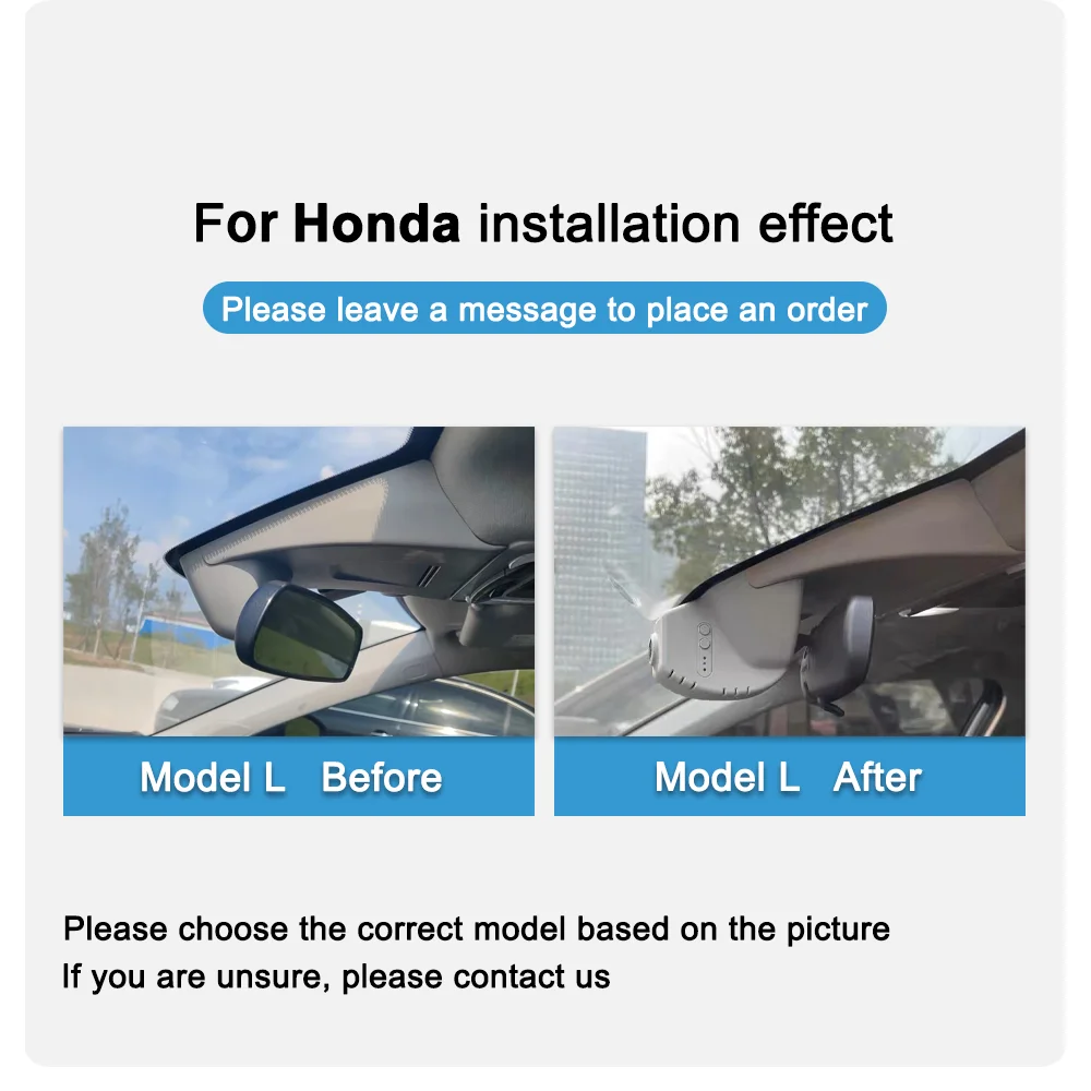 For Honda Civic 2022 2023 Front and Rear 4K Dash Cam for Car Camera Recorder Dashcam WIFI Car Dvr Recording Devices Accessories