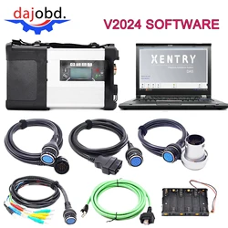 FOR MB Star Diagnostic Tool C5 SD Connect Compact Software SSD 2024 Software and Used computers for Mercedes Trucks