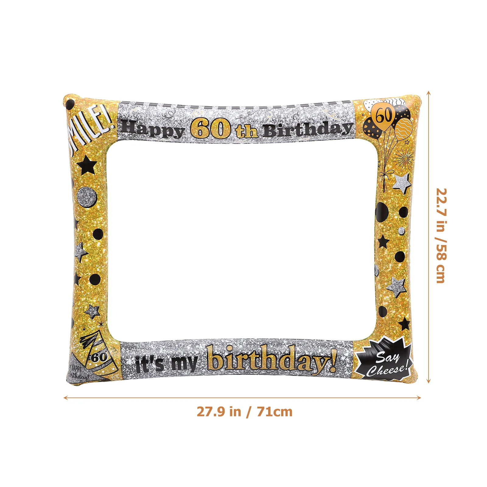 PVC Inflatable Photo Frame Creative Balloon Pattern Birthday Party Selfie Frame Photo Prop Party Decor Supplies