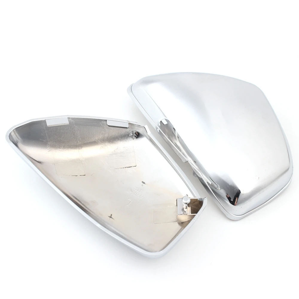 Chrome Moto Left Right Side Battery Fairing Cover for Yamaha XV700 750 1000 1100 Virago 1984-Up Motorcycle Accessories