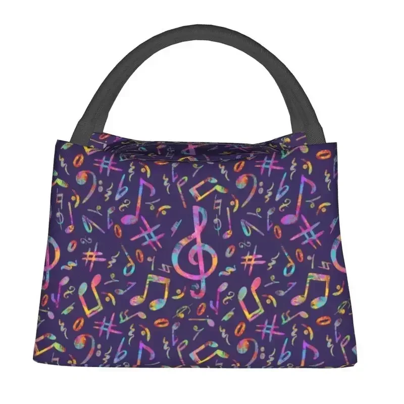 The Art Of Music Bolsas de almuerzo para hombres y mujeres, lonchera con aislamiento térmico más fresco para el trabajo, picnic o bolsa de almuerzo de viaje