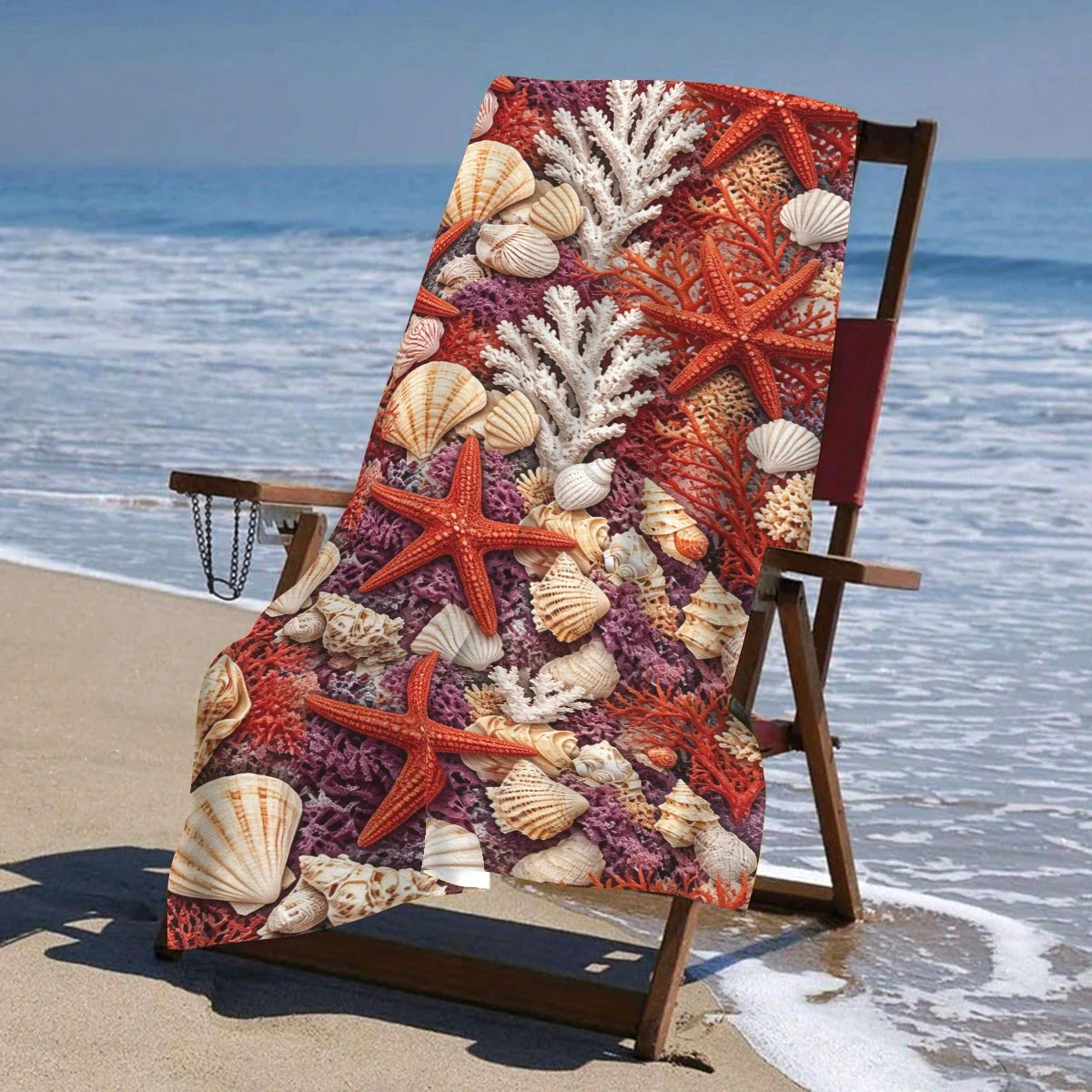 Polyester Beach Towel - Multi-functional Towel for Swimming, Fitness, Camping, Yoga, Travel and Beach Activities
