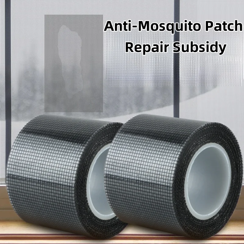 Screen Window Repair Patch Self-adhesive Transparent Mesh Tape for Household Mosquito Repellent Fiberglass Tape To Repair Holes