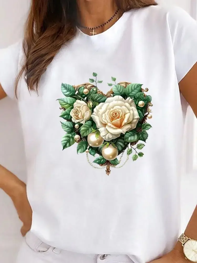 

Женская футболка с короткими рукавами и принтом размера PLUS, свободная и повседневная, мягкая, удобная и дышащая, для занятий спортом на открытом воздухе