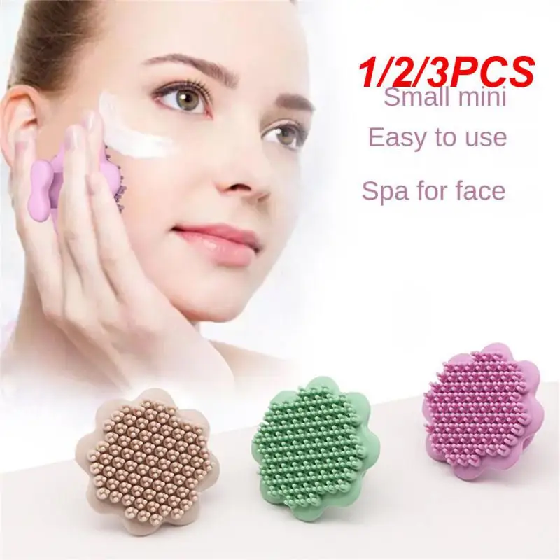 1/2/3PCS Face Brush Easy To Clean Compact And Mini Convenient Useful Bathroom Supplies Silicone Face Brush Safe And Odorless