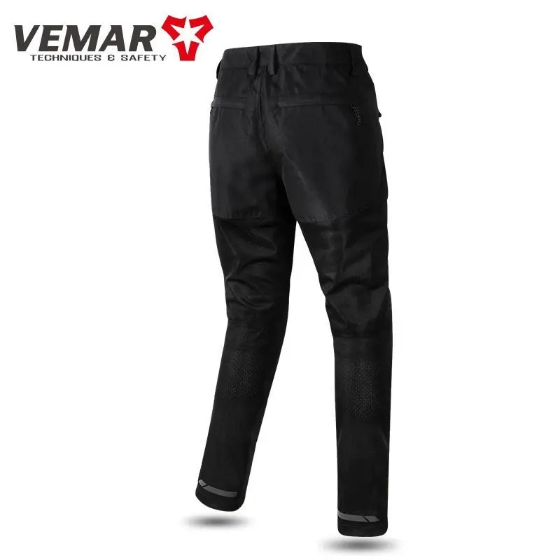 VEMAR Motorcycle Cycling Suit Men's Summer Mesh Breathable Anti-drop Large Size Locomotive Cycling Pants Bicycle CE Protective