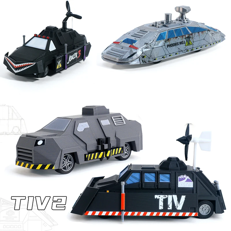 Modelo de Vehículo de Interceptación de Tormentas Serie Phoenix No.1, Coche de Monitoreo Meteorológico, Impresión 3D, Miniatura de Juguete para Coleccionistas