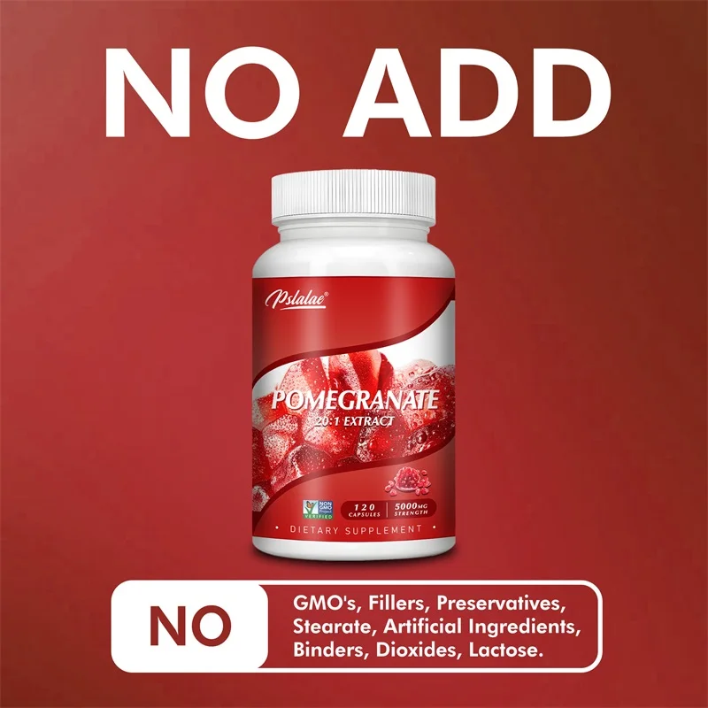 Pomegranate Extract Capsules - Antioxidant Supplement - Used for Heart Health Joint Support and Nitric Oxide Supplementation